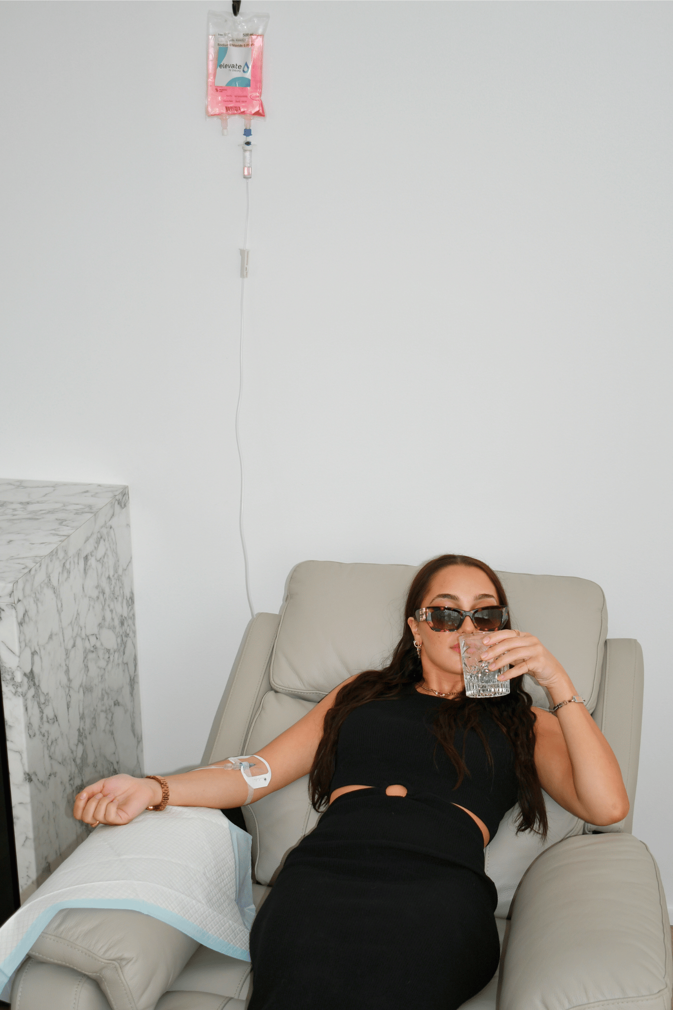 Mobile IV Drip London nurse preparing vitamin infusion